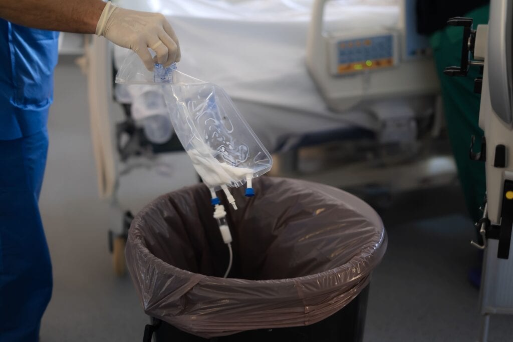 Bolsas de plastico para residuos sanitarios. Grupo III: residuos biosanitarios especiales